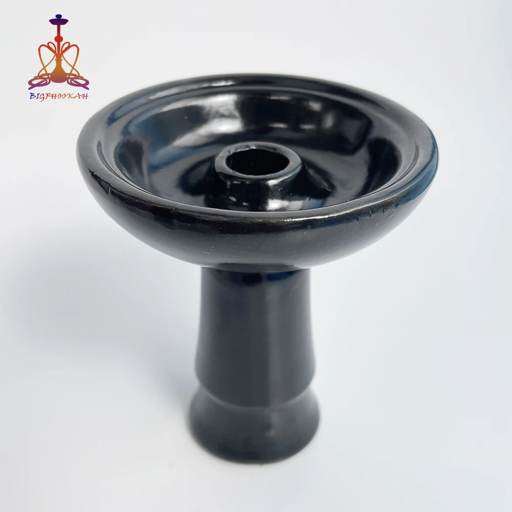 BIGFHOOKAH Black Clay Stone Head Steinkopf Narguile Chicha Head Shisha Bowl Hookah Accessories