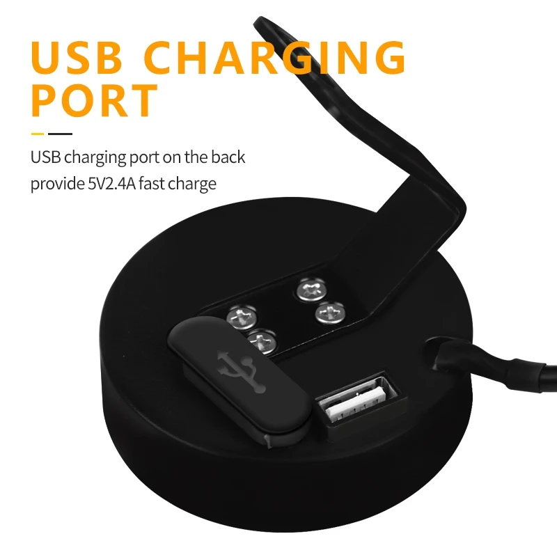 LED Motorcycle Meter With USB Charger Voltmeter Voltage Temperature Time