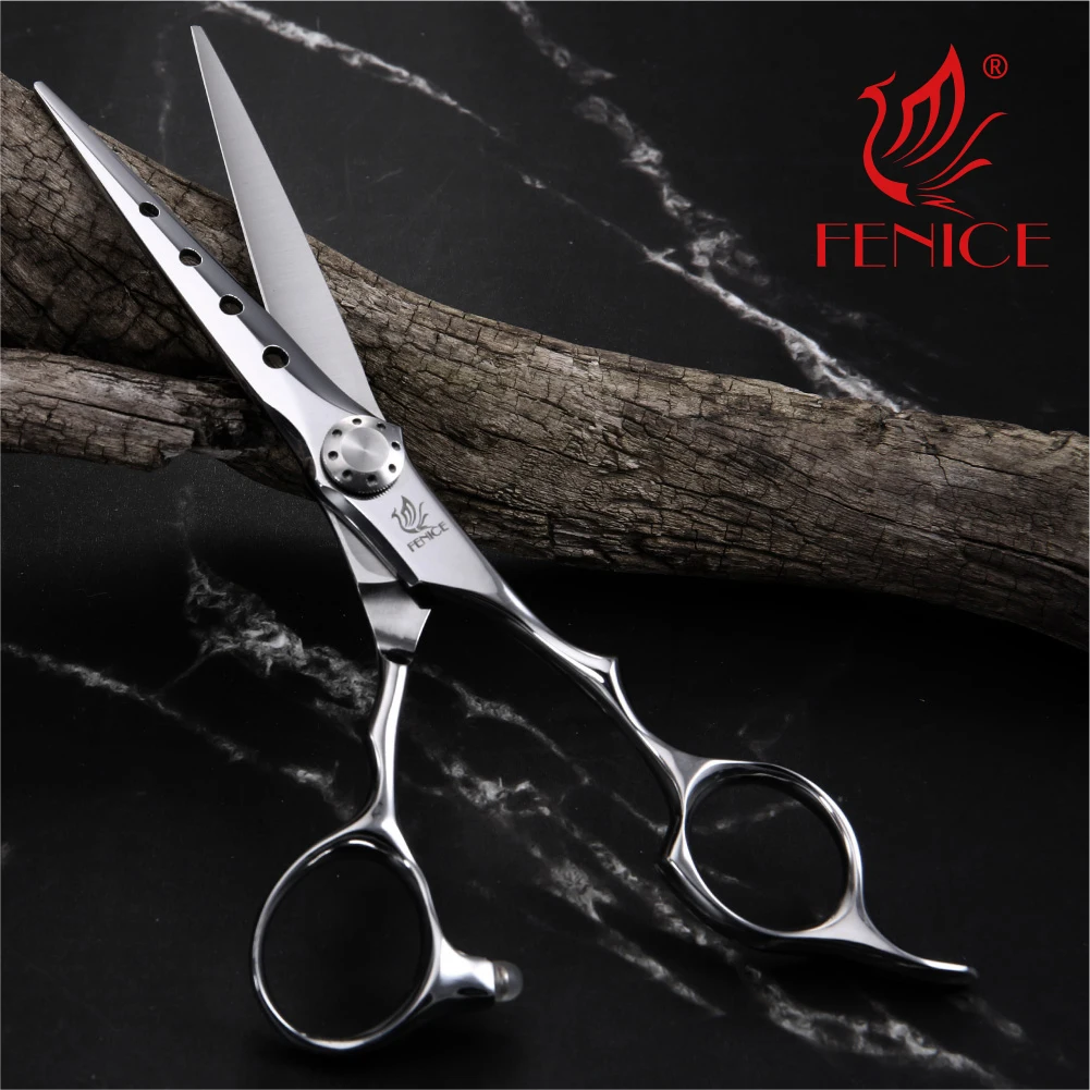 6.25 Inch Japanese VG10 Stainless Steel Barber Hair Scissors Blade with Holes