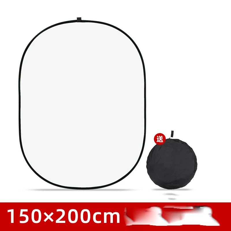 150X200CM Catch Light Reflector Collapsible Photo Studio Background Reflector Board with 2.8m Stand For Outdoor Photography