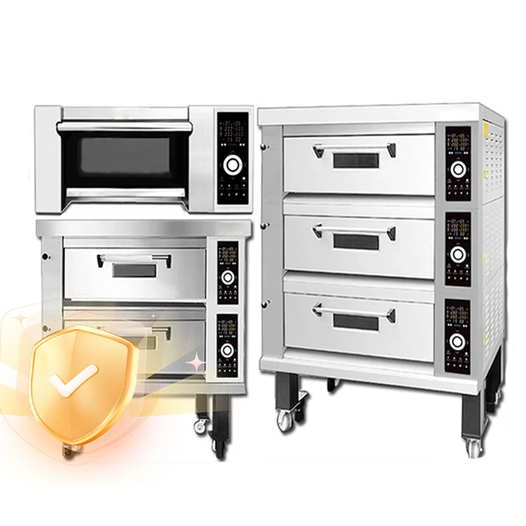 Commercial Baking Equipment Gas Oven Kitchen Cake Bread Pizza Bakery Machine Electric Deck Oven