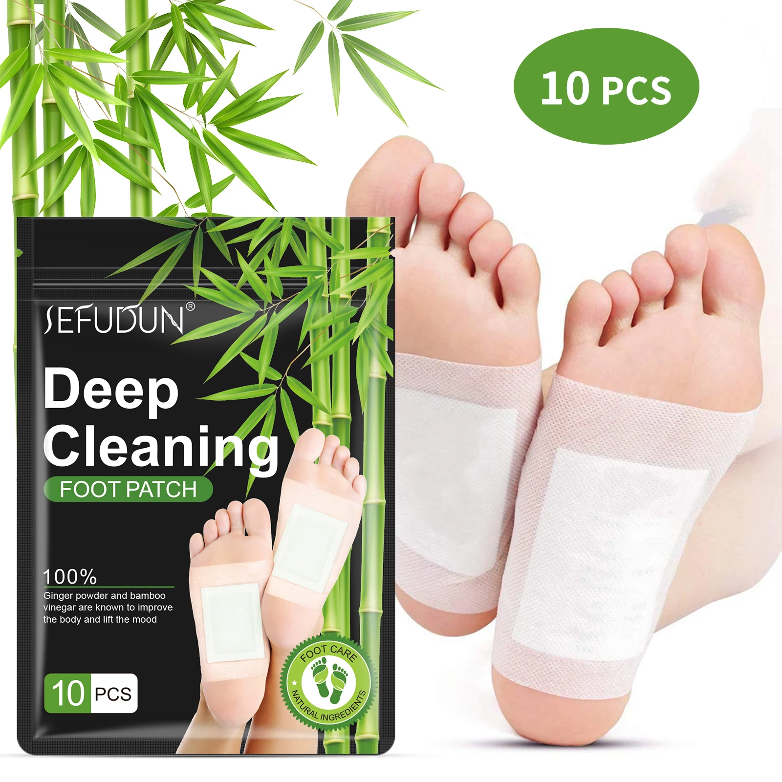 Private Label 10pcs Per Box Detox Treatment Deep Cleaning Foot Patch