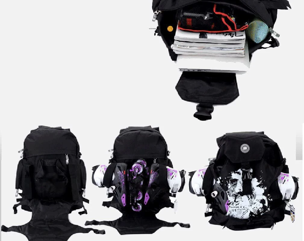 Racing inline speed skating bags Ice Blade Skate backpack hold inline skates