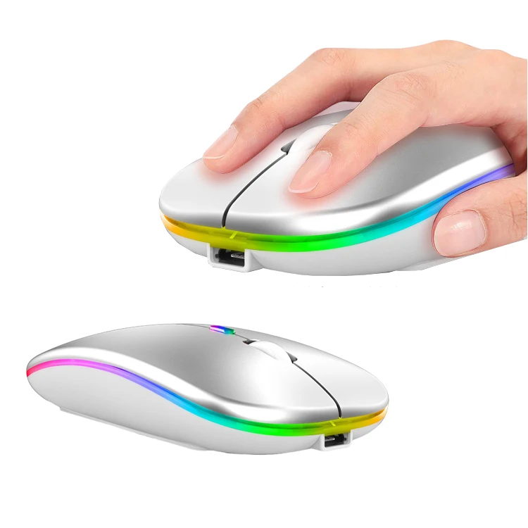 Wholesale Wireless Mouse Ultra-Thin Recharger 2.4GHz Silent Computer Mouse for Office