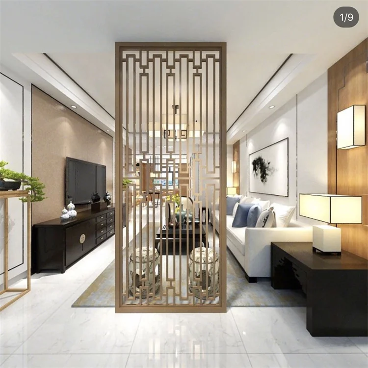 Customized Interior Decorative Wall Partition Room Divider Partition Metal Scree Room Dividers Stainless Steel Partition Room