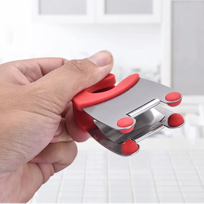 anti-scalding pan side clip pot spoon rest clip stainless steel pot spoon holder