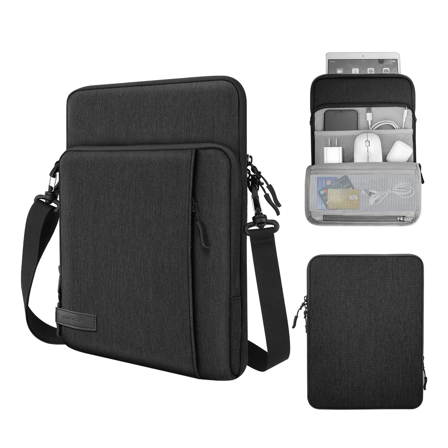 MoKo Carrying Pouch Portable Shoulder Strap Sleeve Case Bag Leisure Style Suits 12 13 13.3 Inch Laptop Tablet