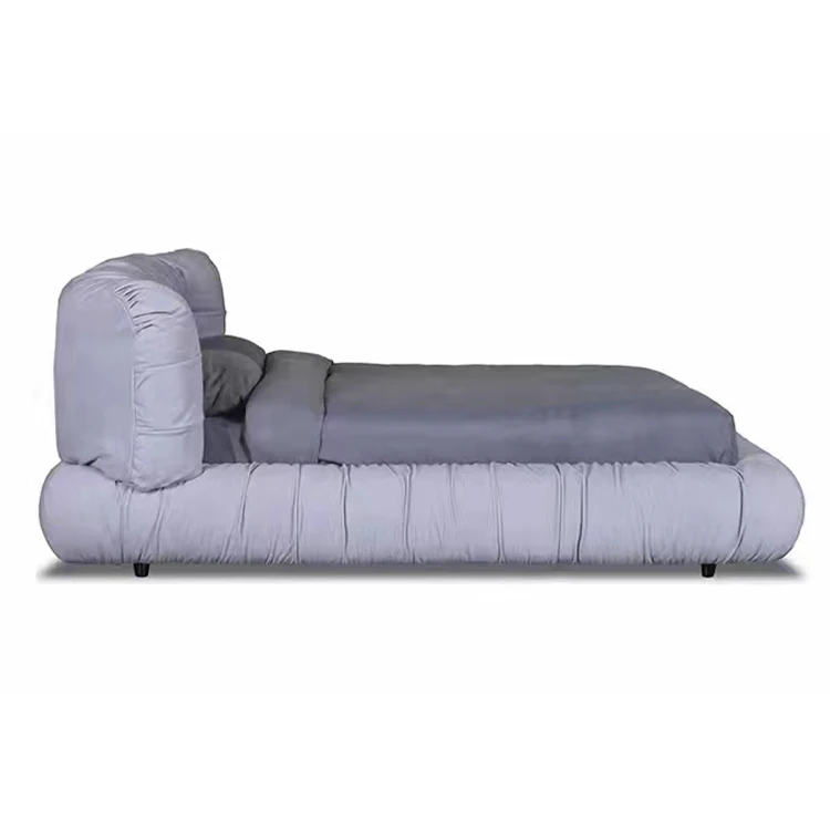 Super Soft Cloud Bed With Storage Frame Full Size High Quality Fabric Accept Customized Home Furniture Bedroom Carton Cloud Bed