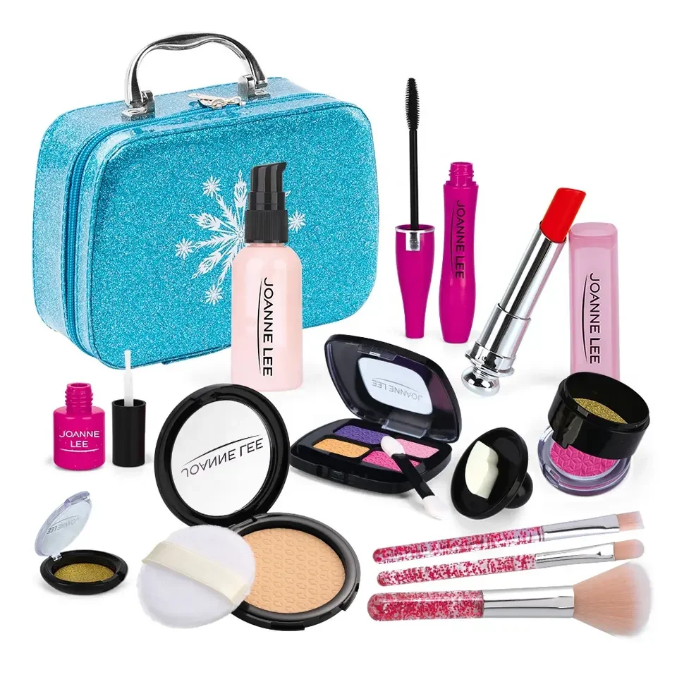 Christmas Girls Popular Simulation Makeup Set for Kids Brush Play House Tools Make up Box Safe Children Gift Toys