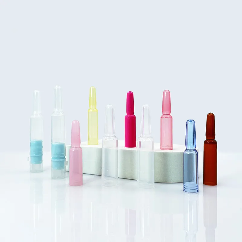 High quality plastic 1ml 2ml empty plastic ampoule facial essence pp ampoule bottle