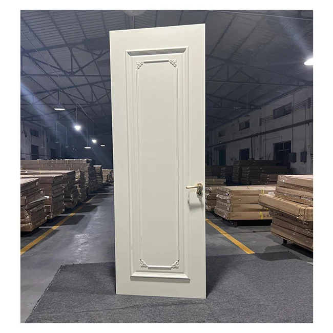 China Modern Interior Door Manufacturer - White Luxury Living Solid Wooden Door for Bedroom - Interior Wood Door