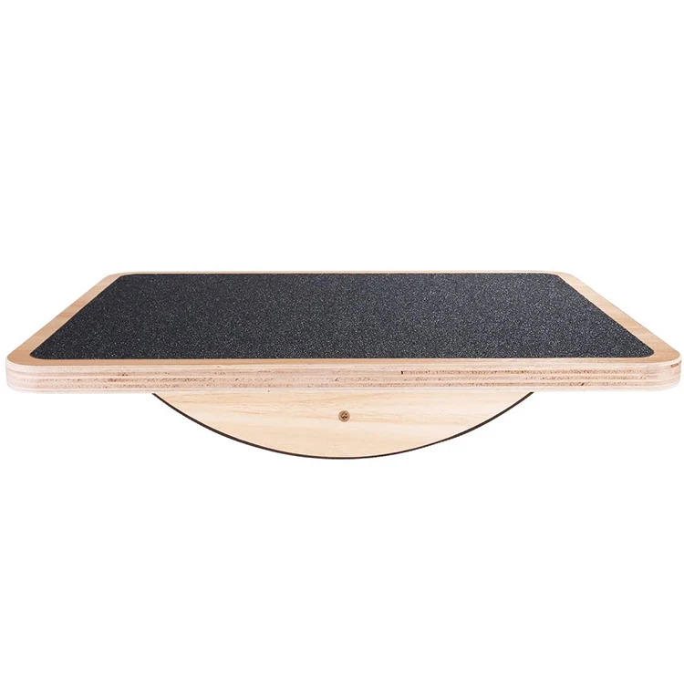 
Custom anti slip roller core strength stability office wobble boards professional fitness wooden balance board 