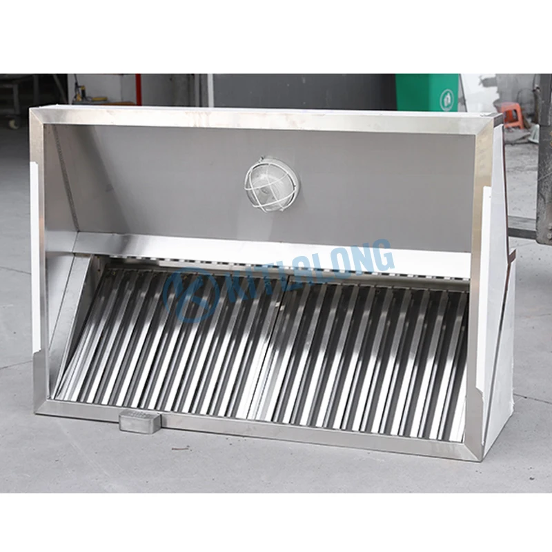 Best Selling Stainless Steel Commercial  Range Hood Custom Restaurants Kitchen Exhaust Hood