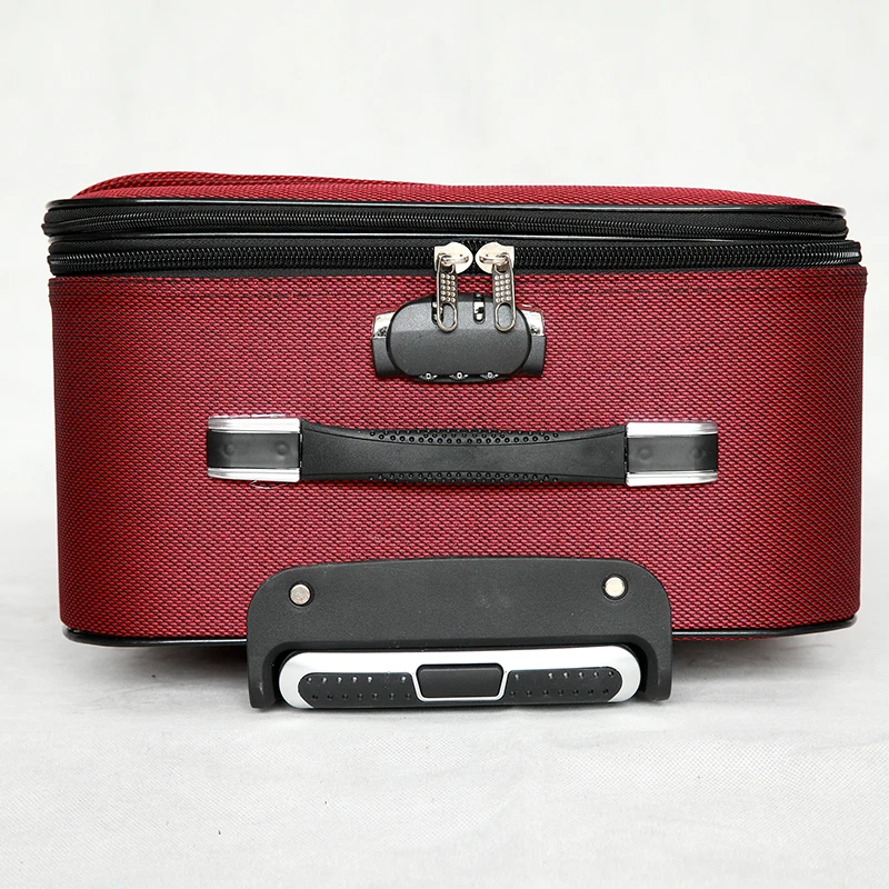 
20 Inch Wine Color External Trolley Case Cheap Suitcase 