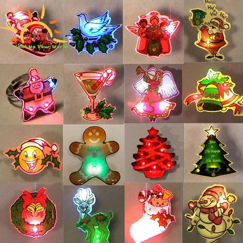 New Arrival Magnetic   Led Flashing Button Pin Badge
