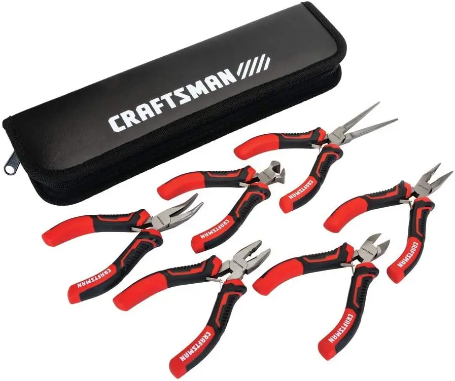 Pliers Combination Pliers 6-Piece Mini Set with Pouch