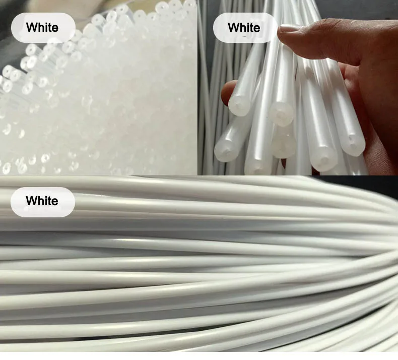 Extrusion Custom 1mm 2mm 3mm 4mm 5mm 6mm 8mm PA6 small diameter plastic rod nylon rod