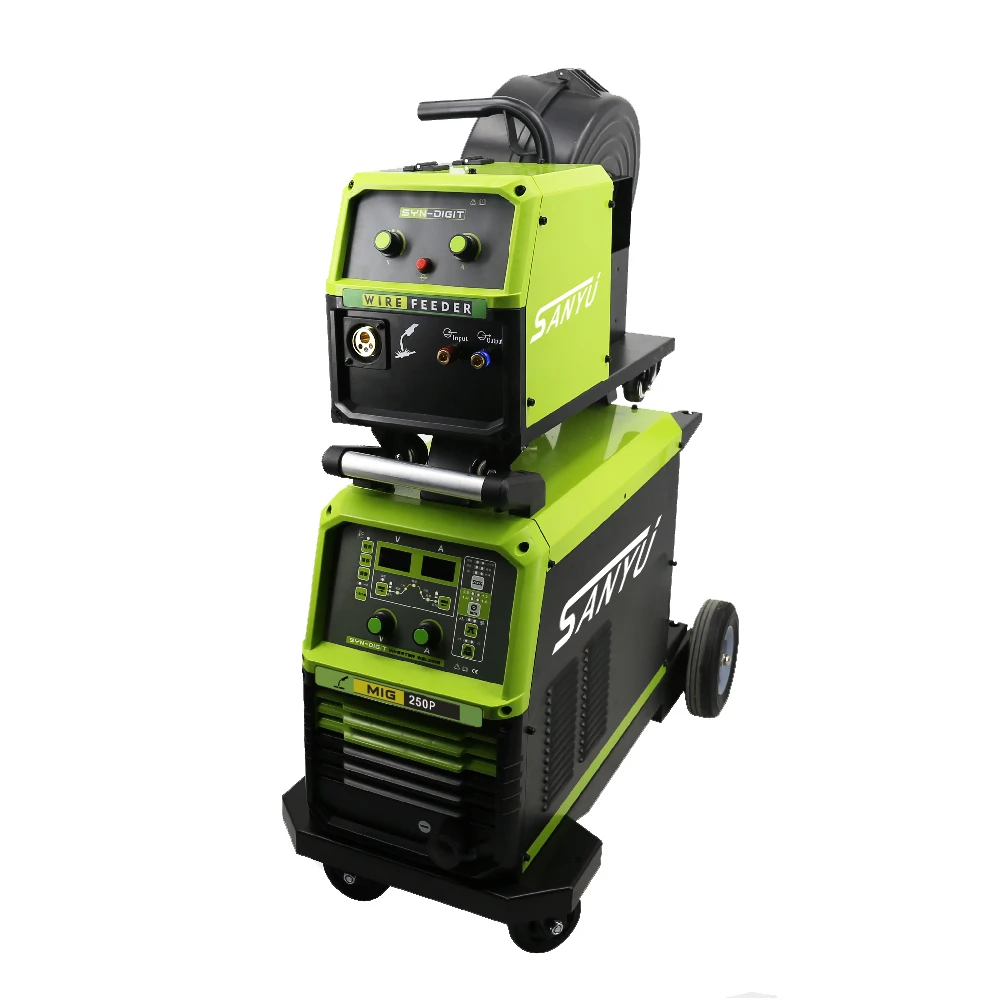 Сварочный аппарат IGBT MIG 300P, Высокоскоростной импульсный инвертор MIG, сварочный аппарат с внешним проводным фидером