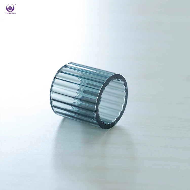 Colored Borosilicate Glass Tubes Custom Wall Thickness Inner Stripe Glass Tube Custom Diameter 50Mm 60Mm Glass Tubing