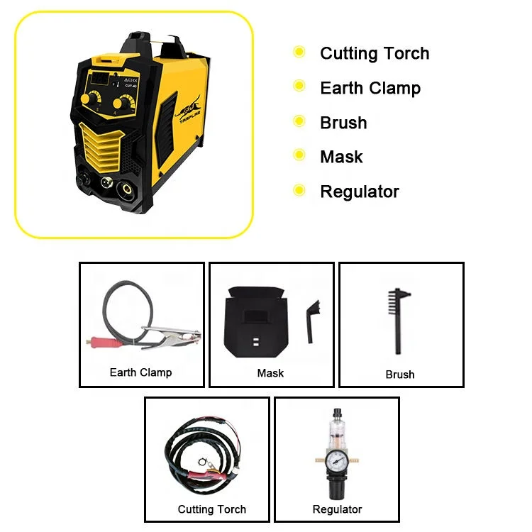 Igbt 220V Touch Inverter With Best 40A Plasma Cutter Portable  Surface 8Mm Thickness Plasma Cutting Machine