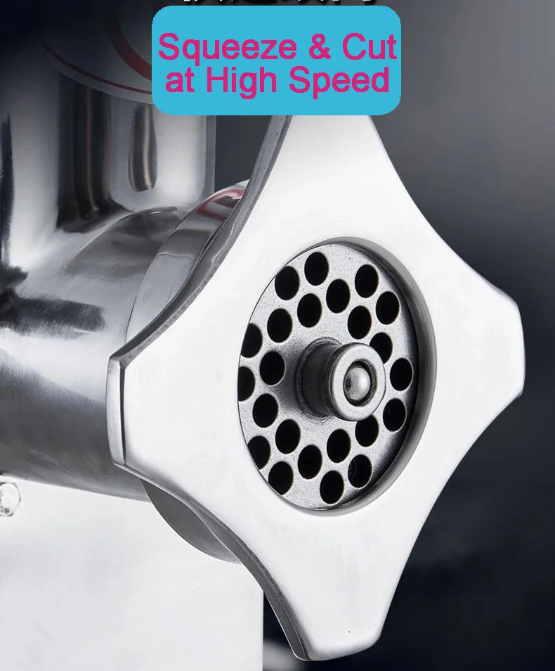 
semi-automatic meat grinder electric meat grinder meat mincer with stainless steel housing 