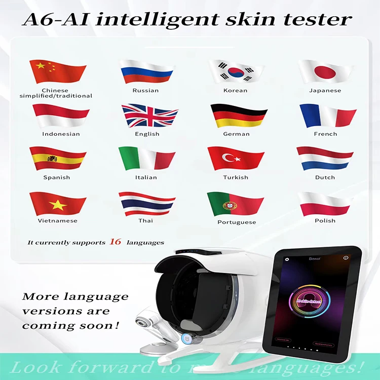 Full Face 3D Ai Skin Analysis Machine Facial Tester Scanner Face Mirror Device Skin Analysis Machine bitmoji Skin Analyzer