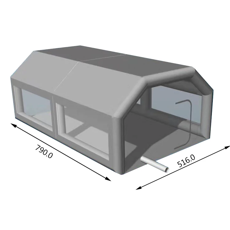 2022 Customized Size Inflatable Spray Paint booth Rome Car Painting Oven Booth