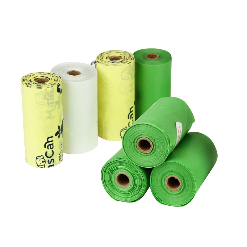 Custom brand ecofriendly 280 counts 14 refill rolls biodegradable corn pva dog waste poop bags lavender