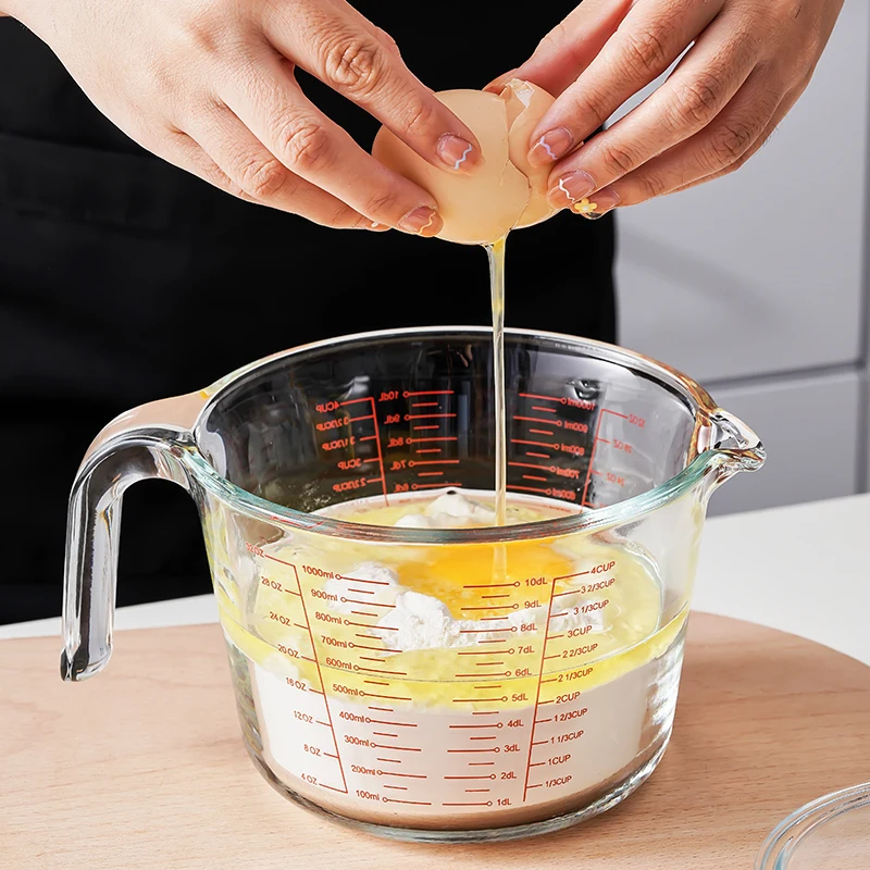 500 мл термостойкая стеклянная мерная чашка молочные весы микроволновые мерные кувшины оптовая продажа
