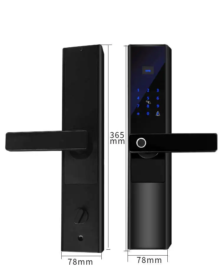 Home Biometric Smart Door Lock Electronic Fingerprint Door Handle Split Digital Keyless Lock