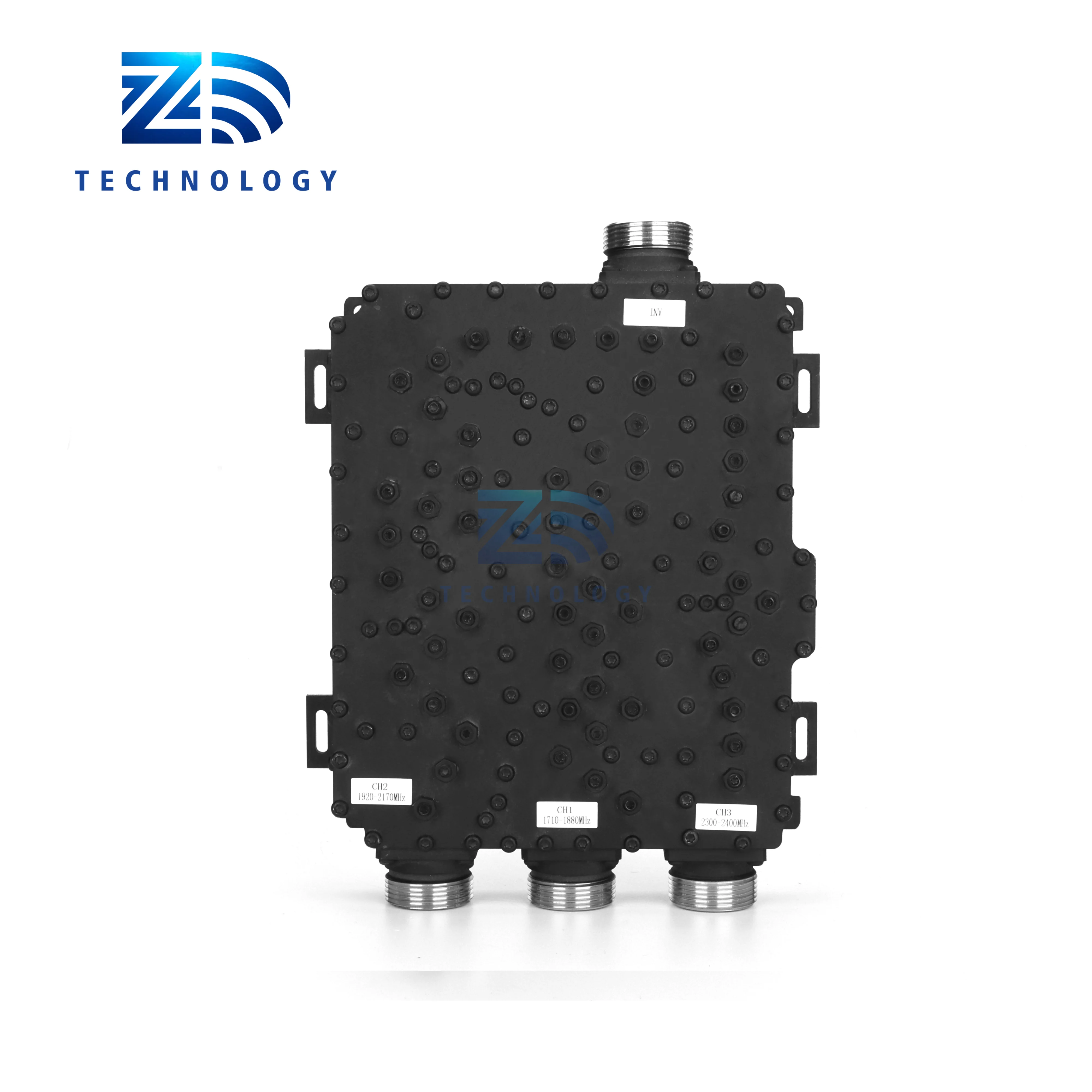 Заводская цена 690-960/1695-2200/2300-2700 МГц N/7/16/4.3-10 Женский триплексер, однодиапазонный комбайнер