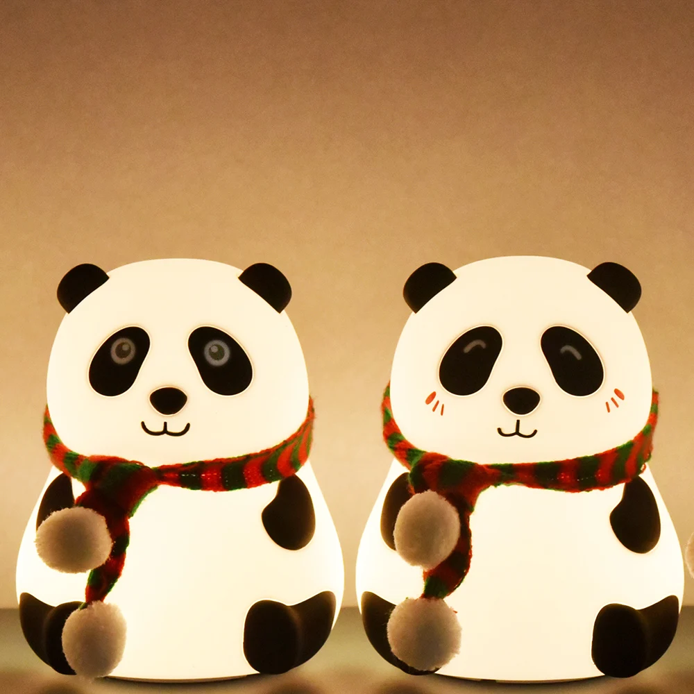 Hot Selling Kids Baby Nursing Silicone Kawaii Night Light Panda