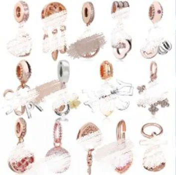 Designer Charm for Bracelet Rose Gold Charms Beads Pendant Fit Brand Bracelet & Necklaces DIY Making Fashion Jewelry Accessories