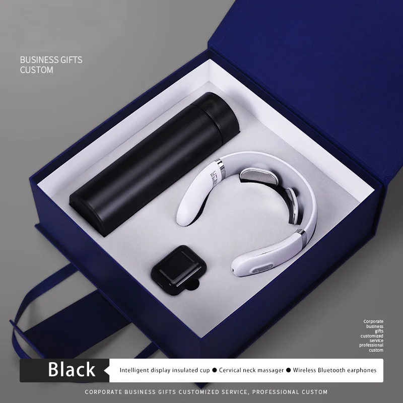 new year gift 2024 neck acupoints lymphvity massager device corporate luxury promotional custom business anniversary gifts set