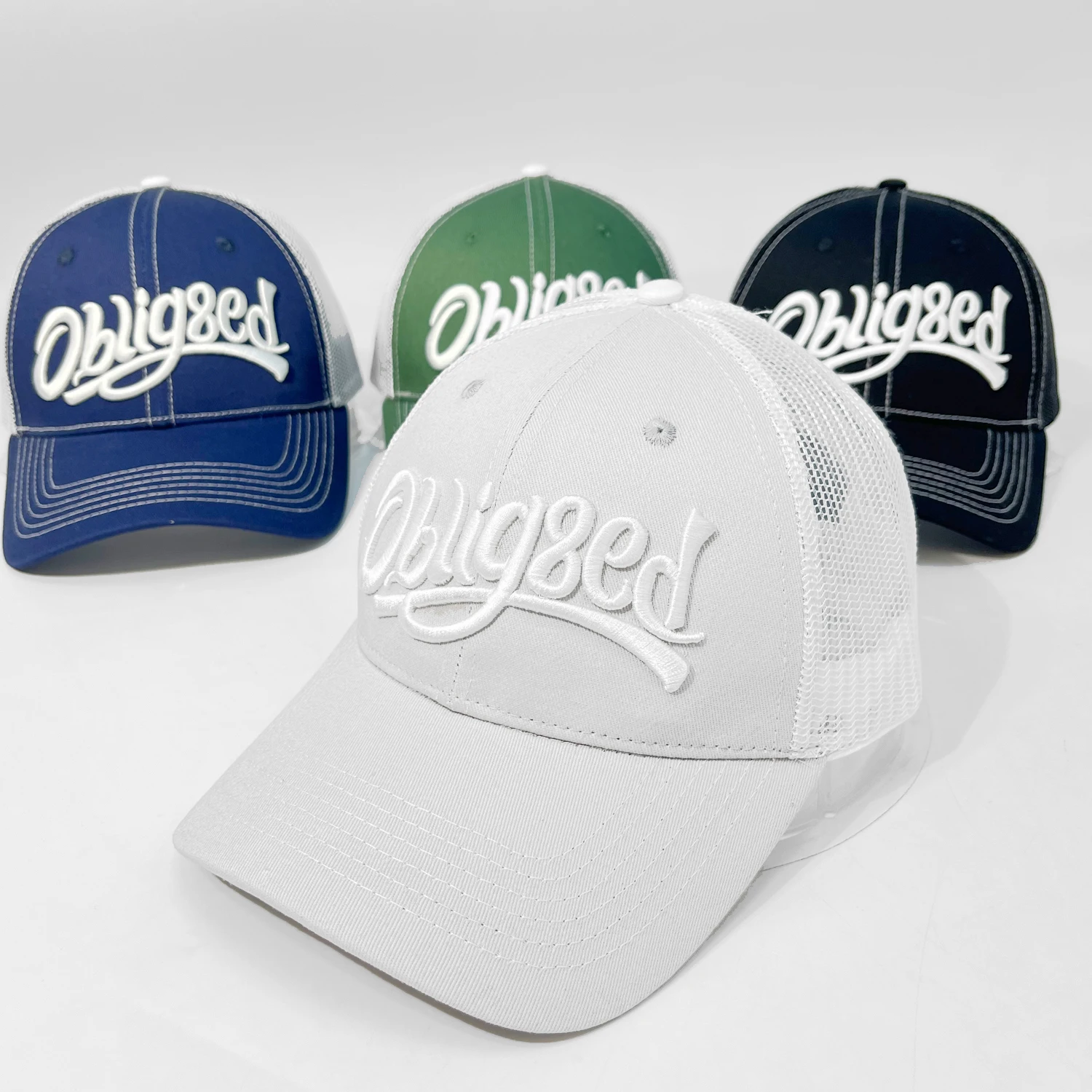 OEM Trucker Cap Embroidery Breathable Trucker Cap Hats Custom Caps Logo Design