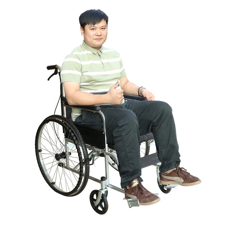 Factory Direct Sale Aluminum Alloy Lightweight Portable Folding Manual Wheelchair for Disability