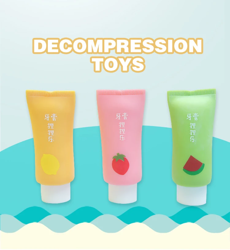Eco-friendly Soft Rubber Custom Shape Stress Ball Squeeze Anti Stress Ball Toothpaste Shape Stress Ball