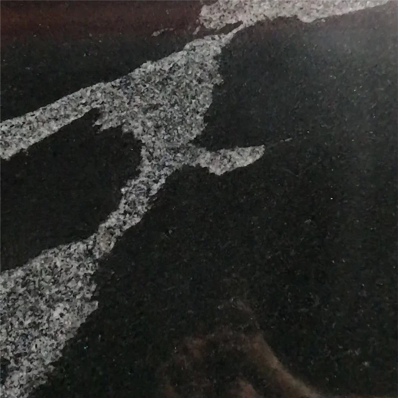 Imperial China black landscape granite with white veins for sale