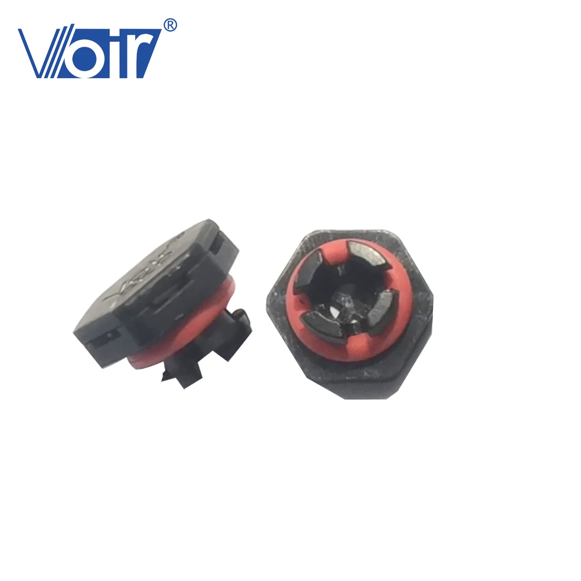 Voir e-PTFE Snap-in Round Black Plastic IP67 IP69K Waterproof  Pressing Air Vent Plug Balance Pressure Valves