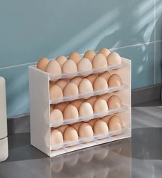 Multi Layer Fridge Plastic Egg Storage Box Holder Egg Organizers Tray