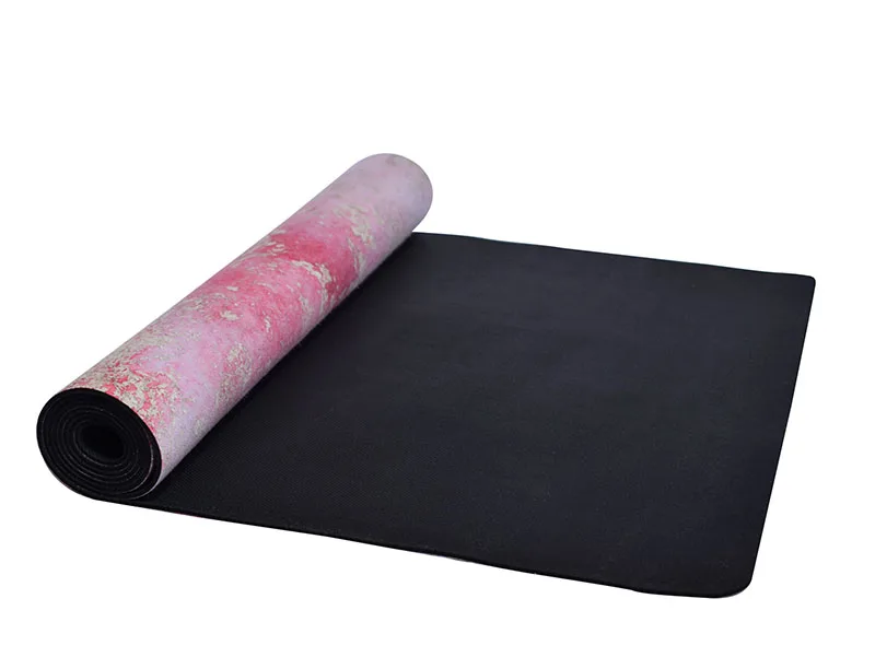 
Custom eco made folding round suede yoga mat with logo printing yoga mat 