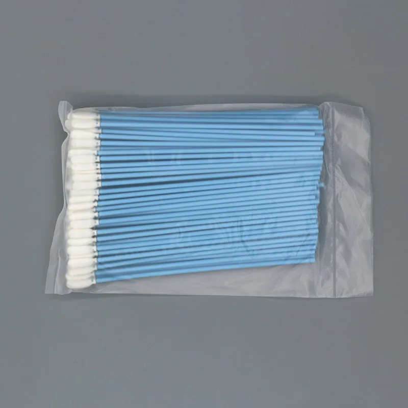 Round Tip ESD Foam Safe Swab Long Handle Sponge Cleaning Swab Stick for Electronic Parts and Components