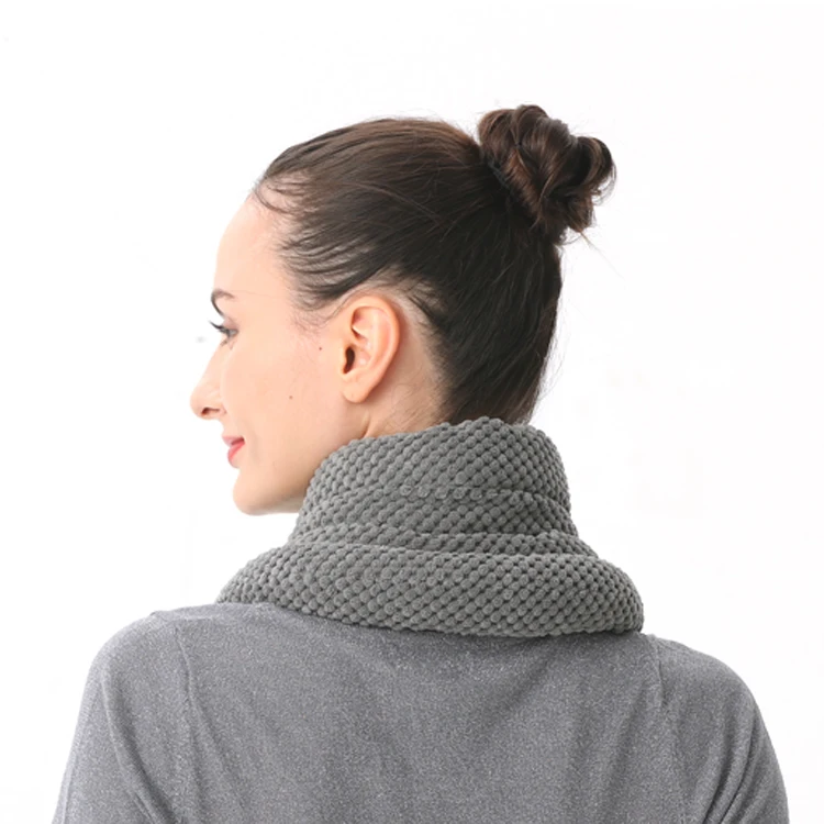 Microwavable Weighted Heating Pad Neck and Shoulder Warming Wrap for Pain Relief