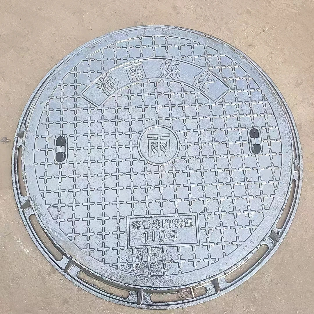 D400 ductile iron double manhole cover Philippines double seal manhole cover