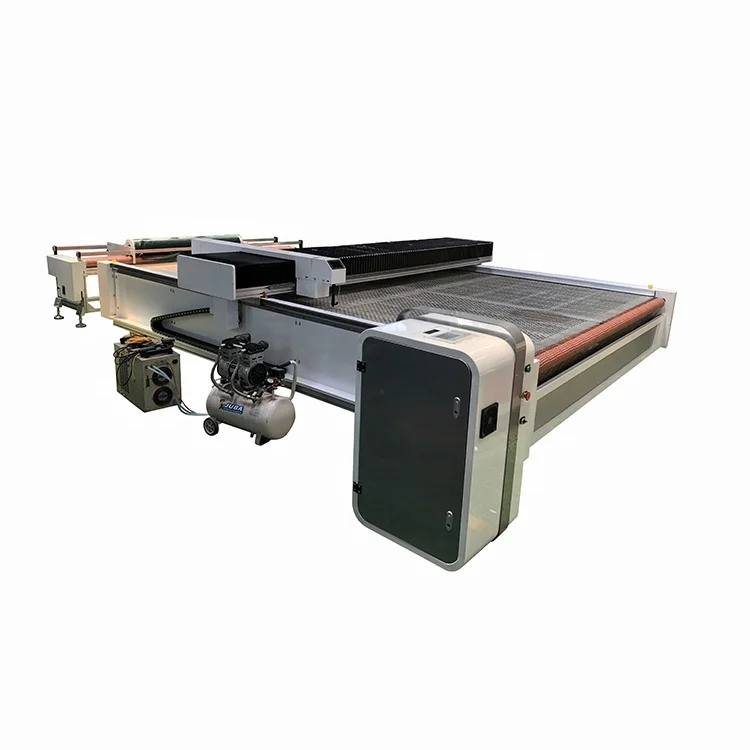 Extra Large Automatic Blinds Roll Textile Fabric Laser Cutting Machine