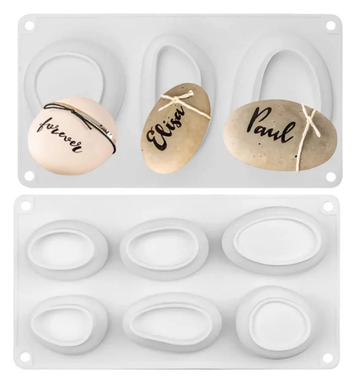Homesun 3D Stone Silicone Molds  Pebble Stone Baking Pan Cake Mousse Dessert Bakeware Silicone Mould