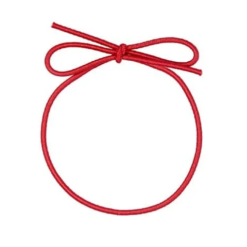 wholesale custom hot sale red pre-tied elastic ribbon  bow with stretch loop for gift box packing Wrapping Decoration