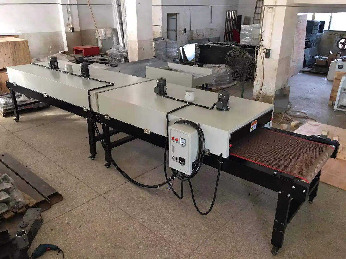 Infrared Drying Tunnel / Conveyor Drying Tunnel / Tunnel Dryer For Screen Printing