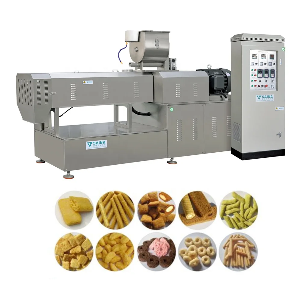 Jinan Good Working Snack Food Machine Extruder Food Processing Machinery