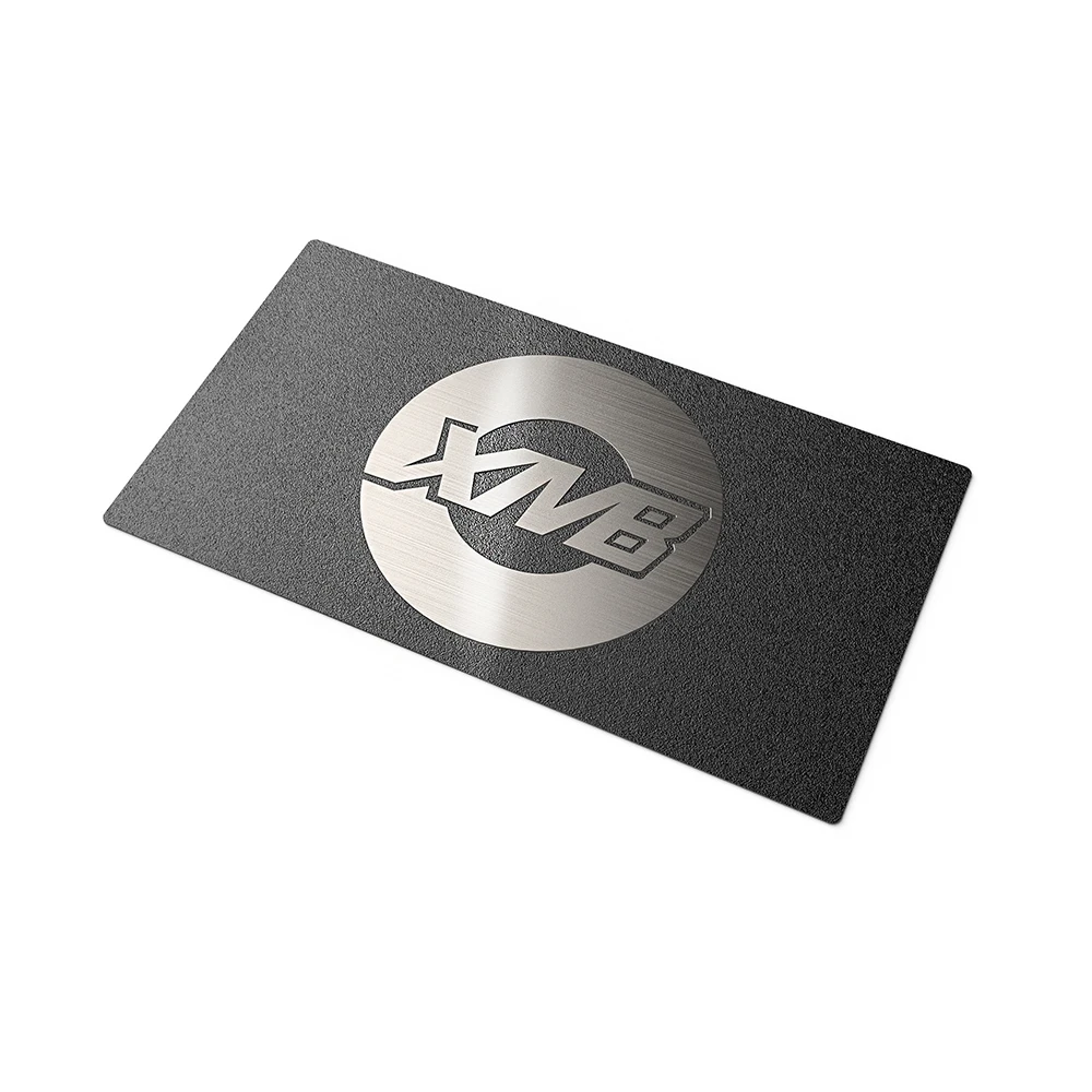 Customized brand logo metal aluminum luxury nameplate metal for home appliance labels self-adhesive thermal labels